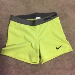 Yellow Nike Spandex