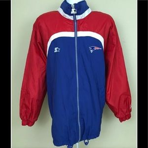 Vintage pro line starter patriots wind breaker L
