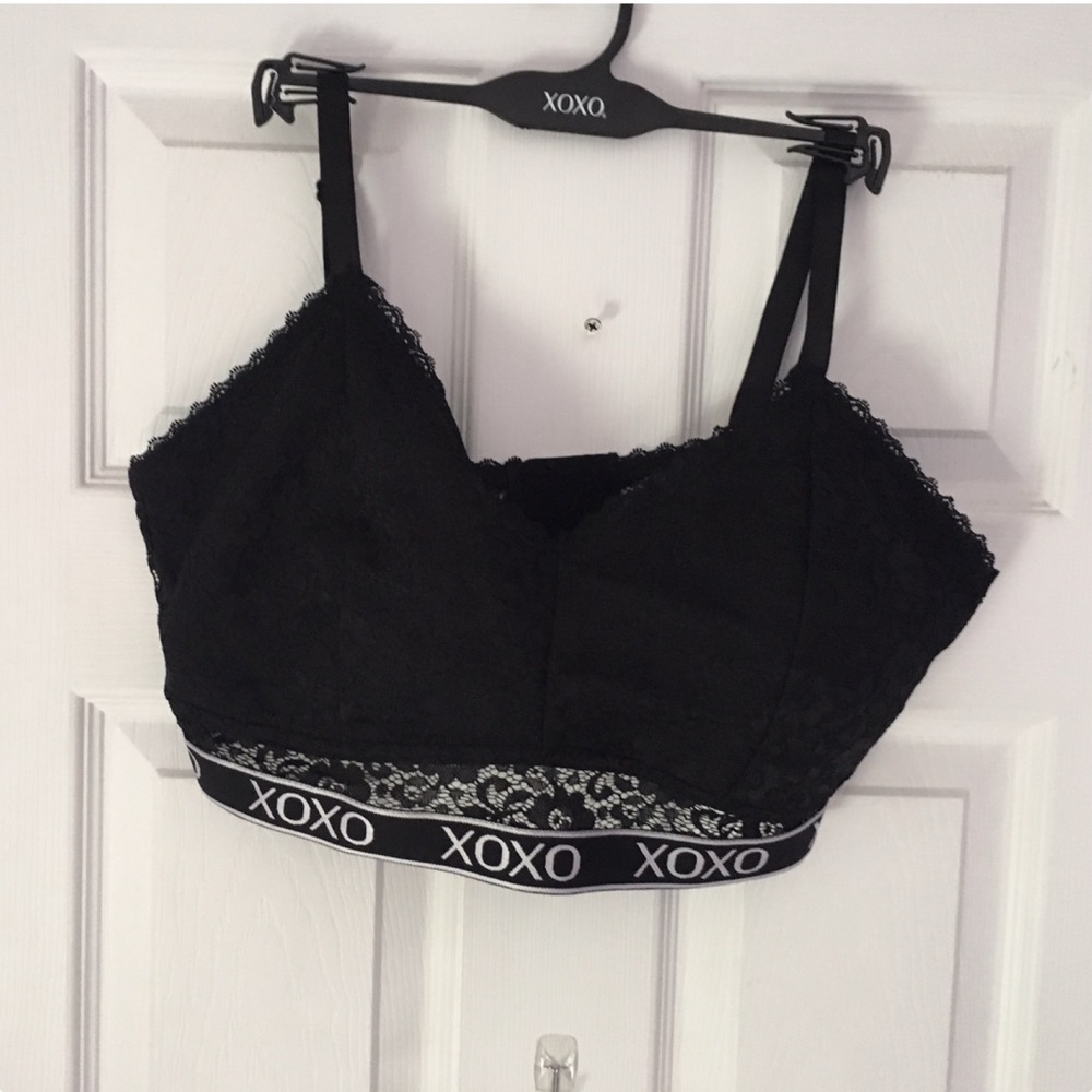 Black lace bralette