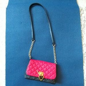 Two tone Betsy Johnson handbag