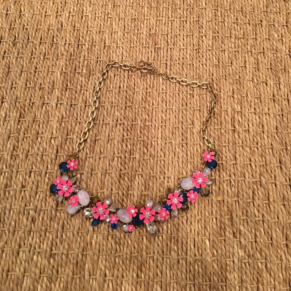 J. Crew floral necklace