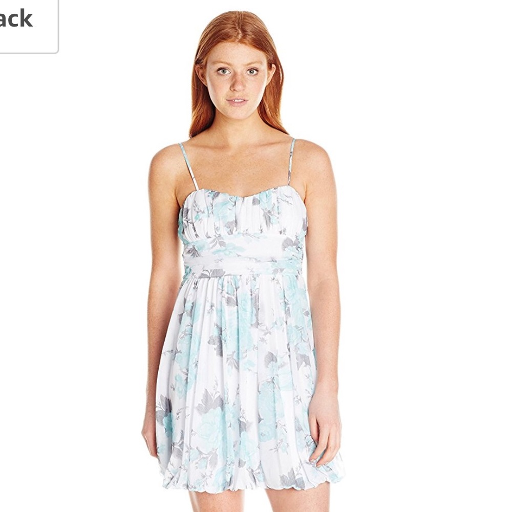 Juniors Floral Print Emma Dress
