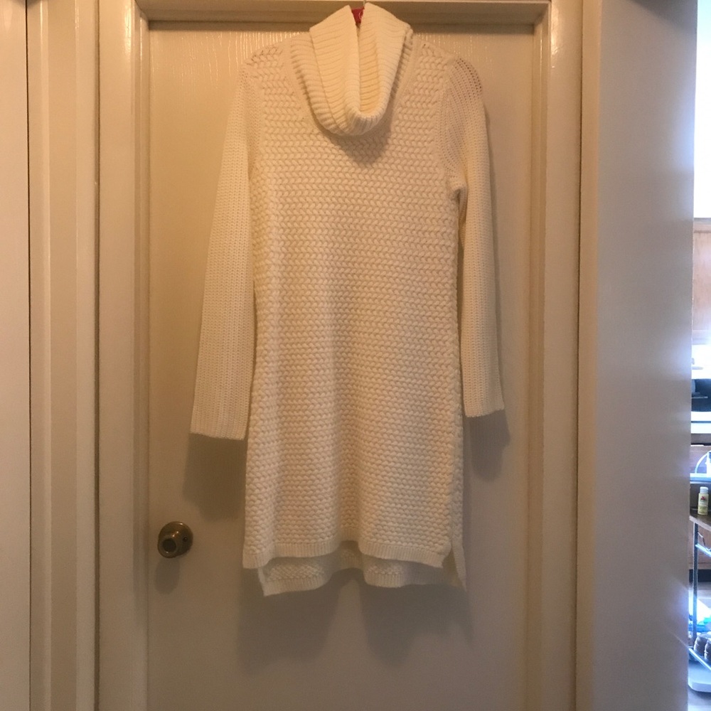 Off white sweater dress