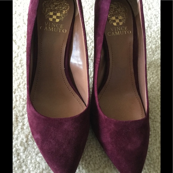 Vince Camuto Shoes - Vince Camuto Genuine Suede Wine Heel