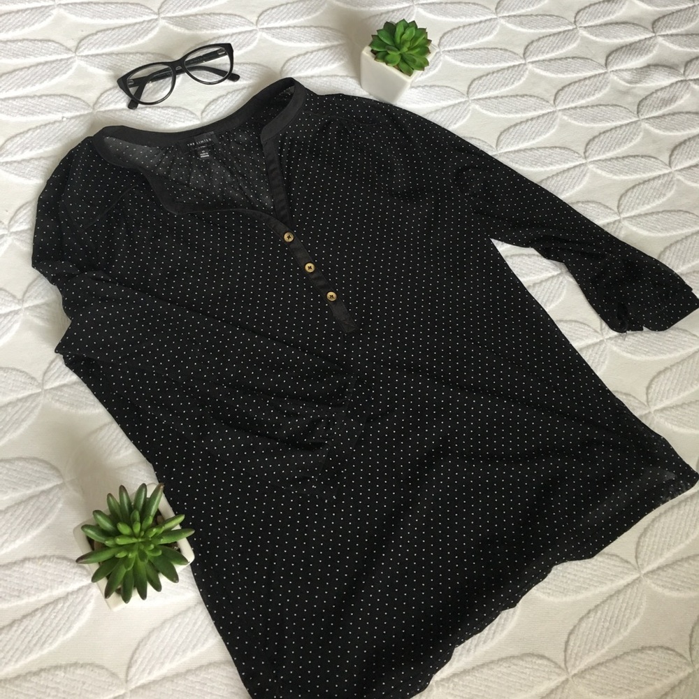Limited Polka-Dot Sheer Blouse