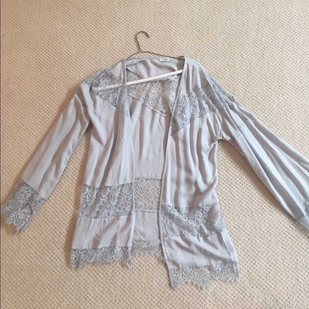 Lace kimono