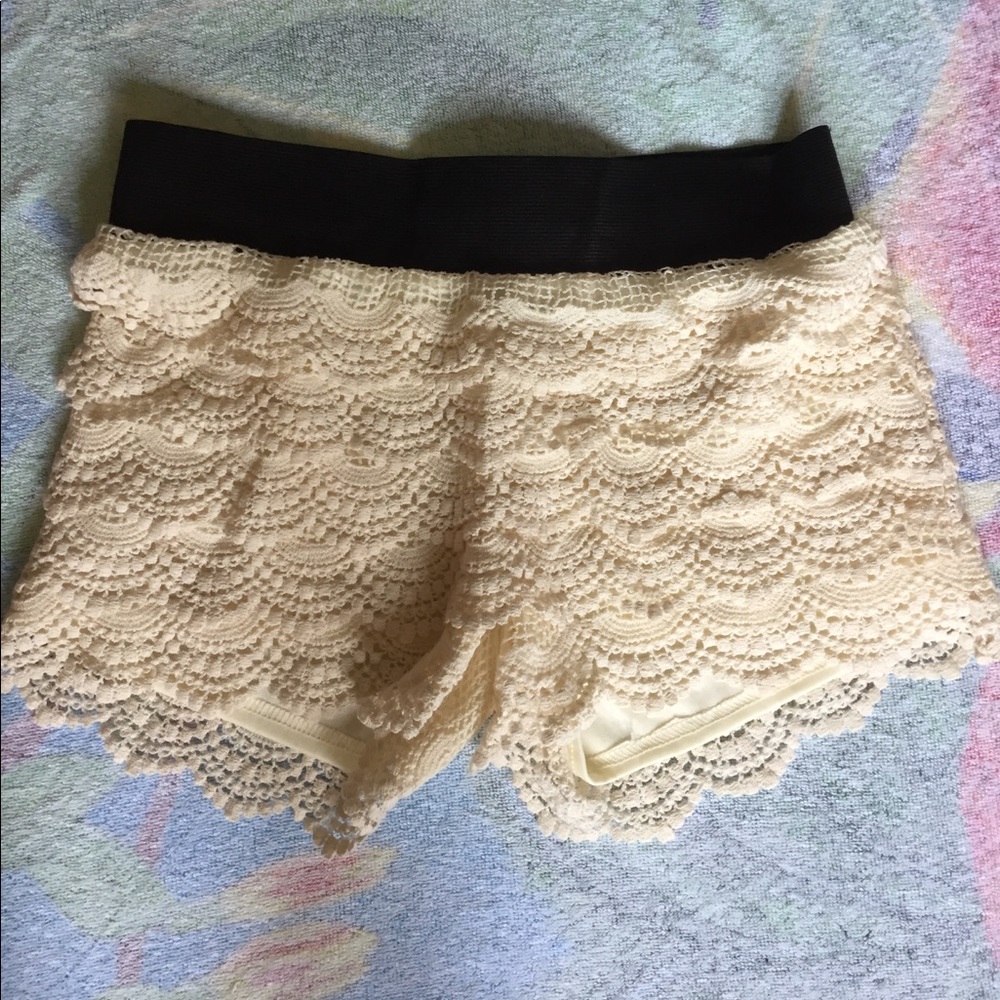 Lace Crochet Shorts