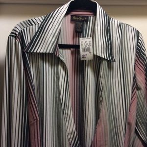 Ashley Stewart size 14 pink grey mixed