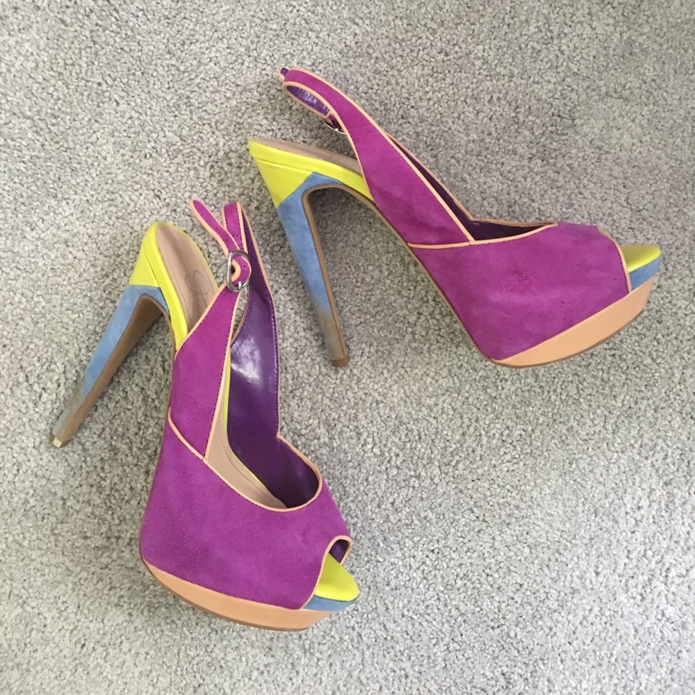 Color block Heels