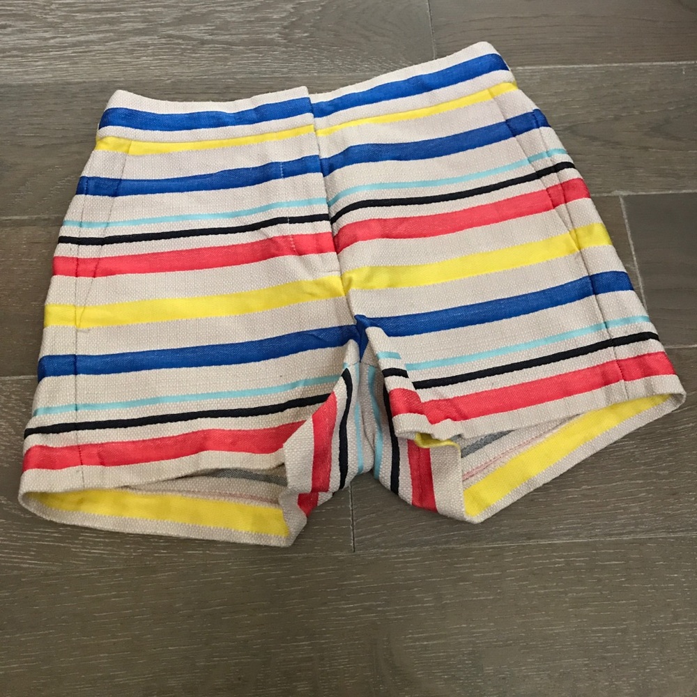 J-crew stripped tweed shorts