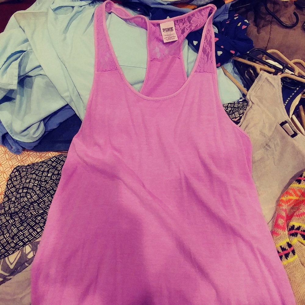 PINK racerback tank