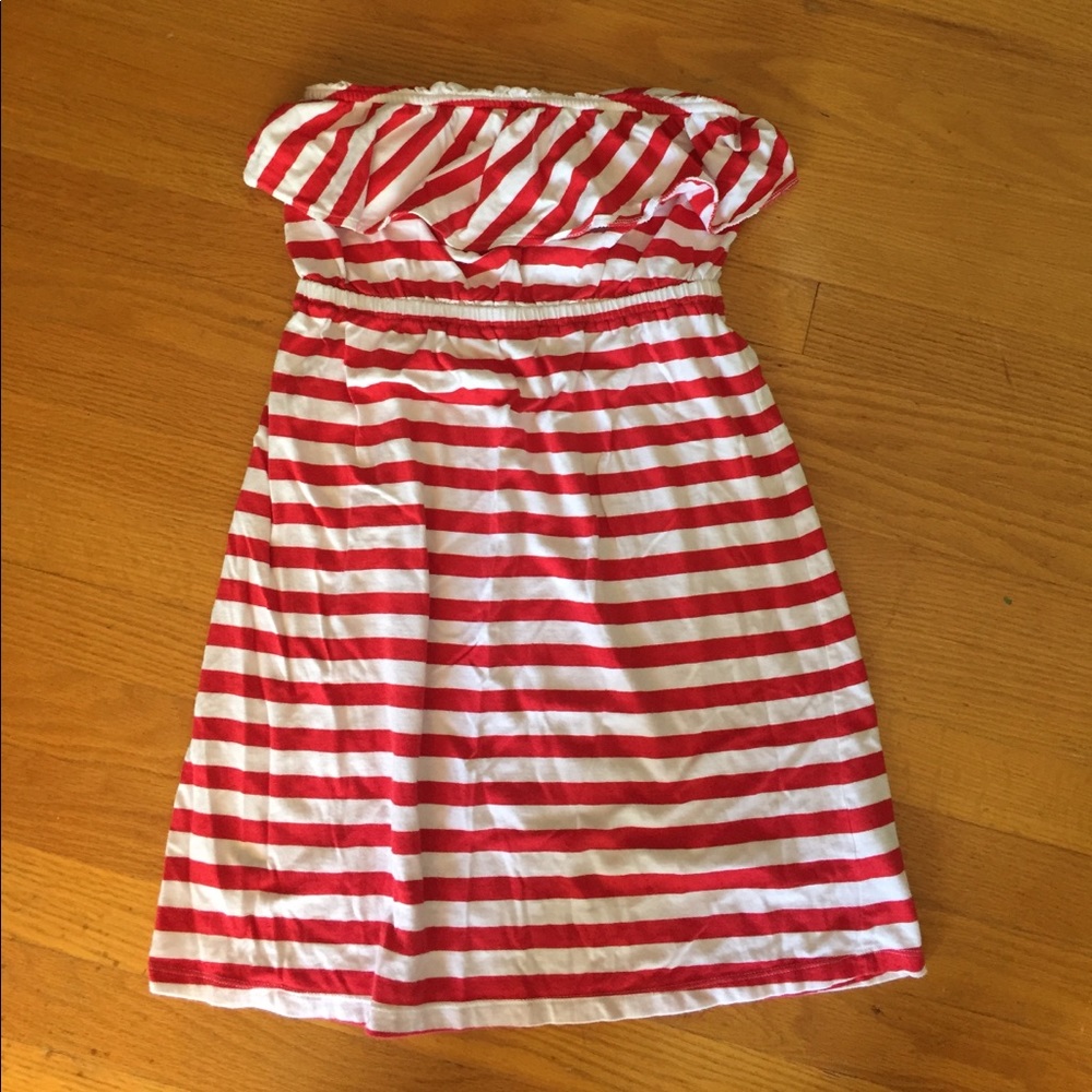Old Navy red/white striped dress