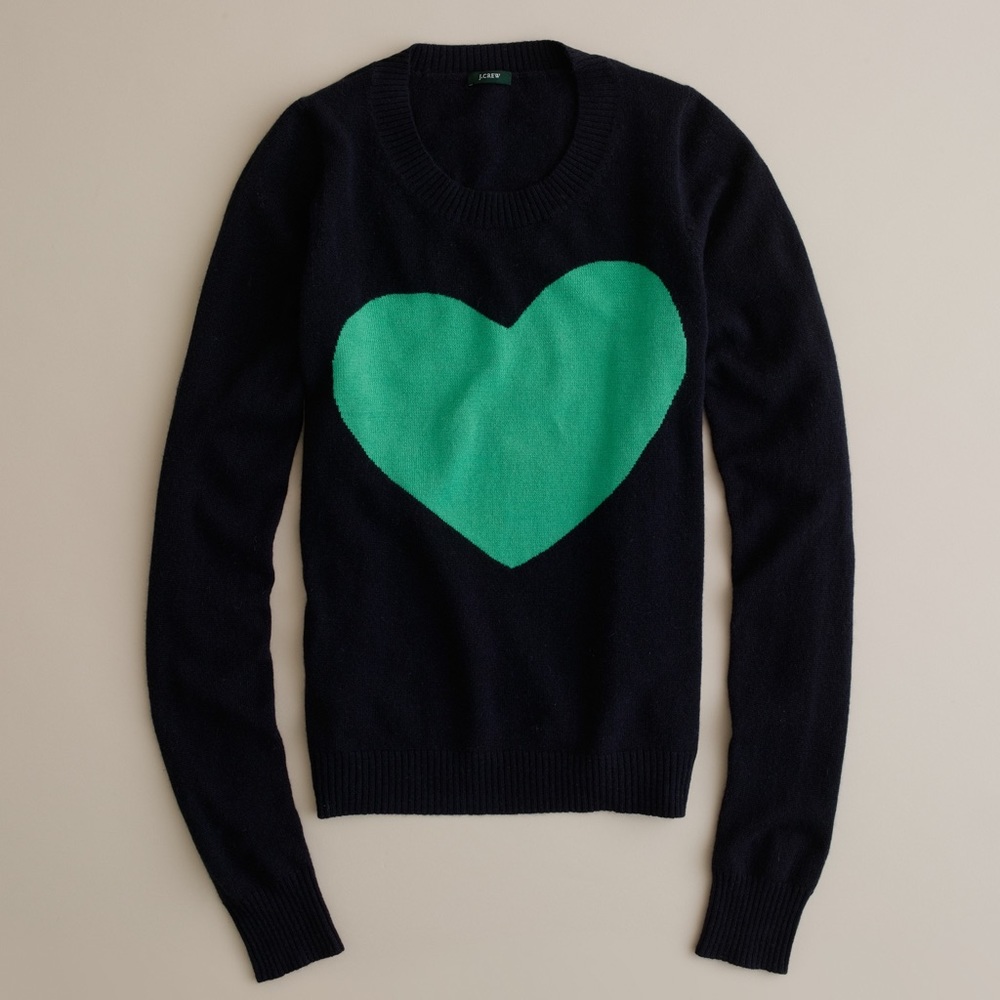 JCrew Tippi Heart Sweater