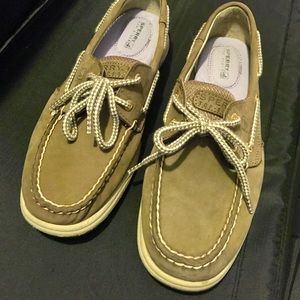 Sperrys. Worn once
