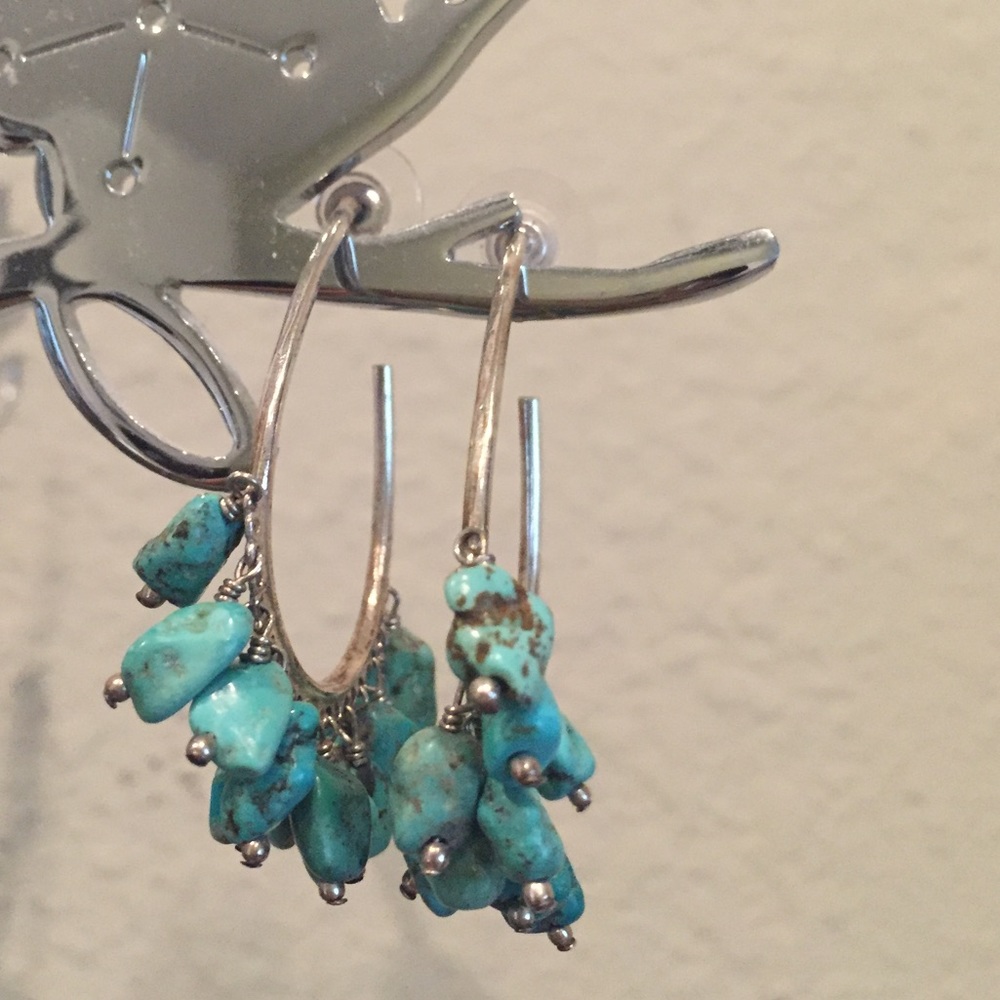 Turquoise Hoop Earrings