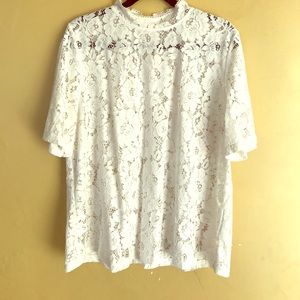 Stunning! Lace 'tea time' top by Loft