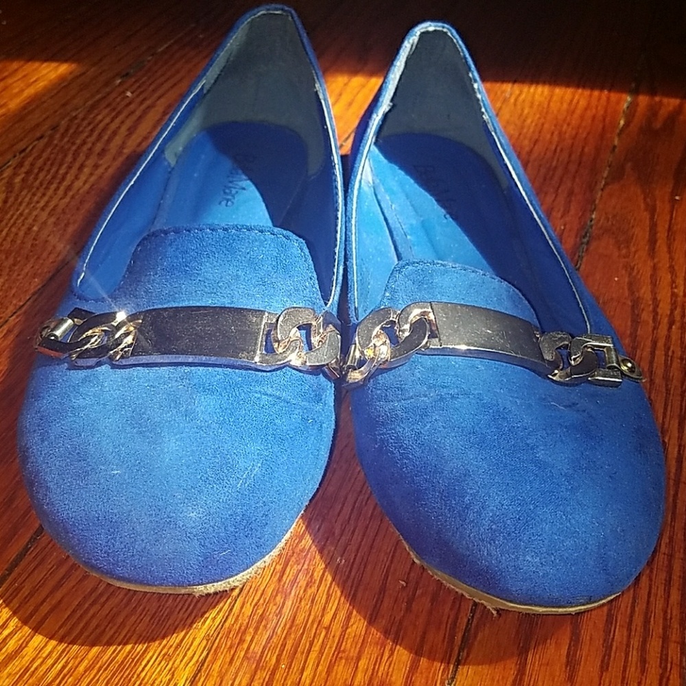 Blue loafers