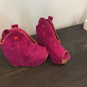 Jeffrey Campbell fascia chunky wedge