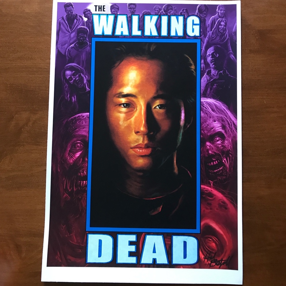 The Walking Dead Glenn Art