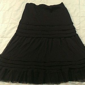 Black lacy flowy skirt