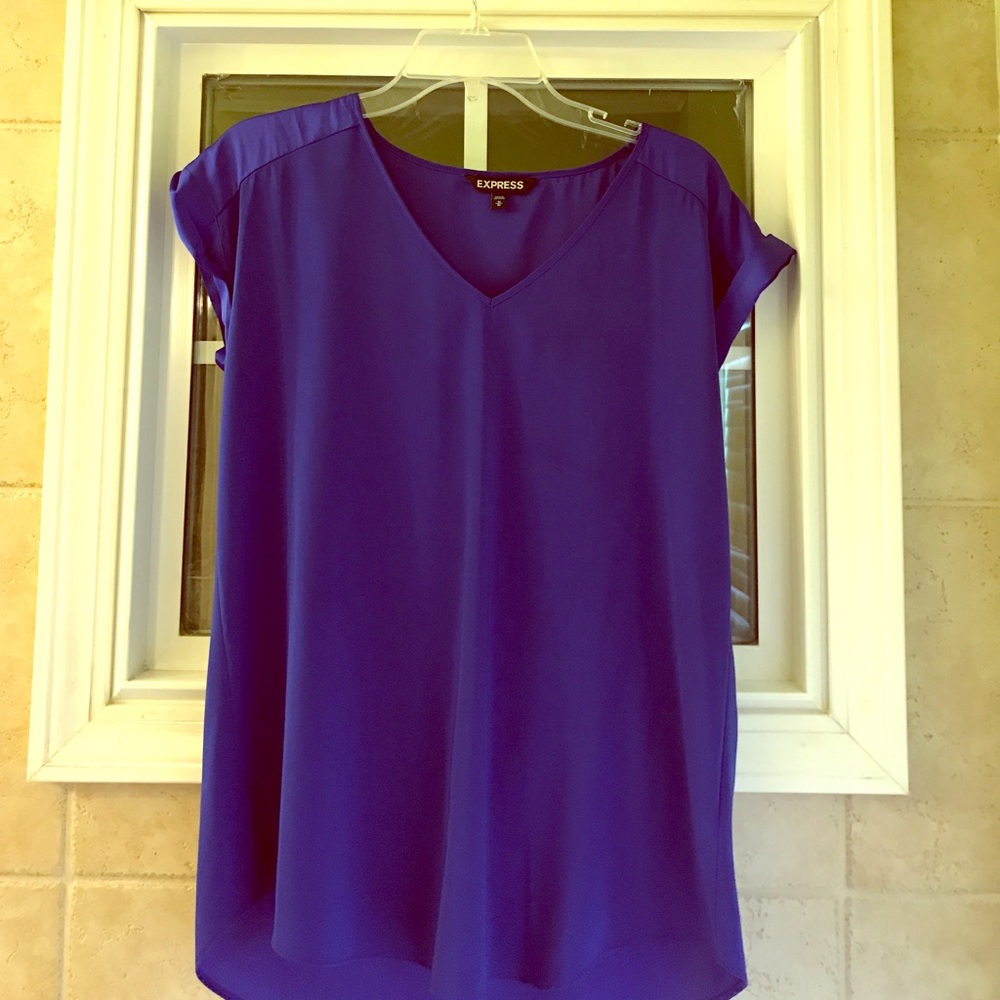 Royal Blue Blouse from Express