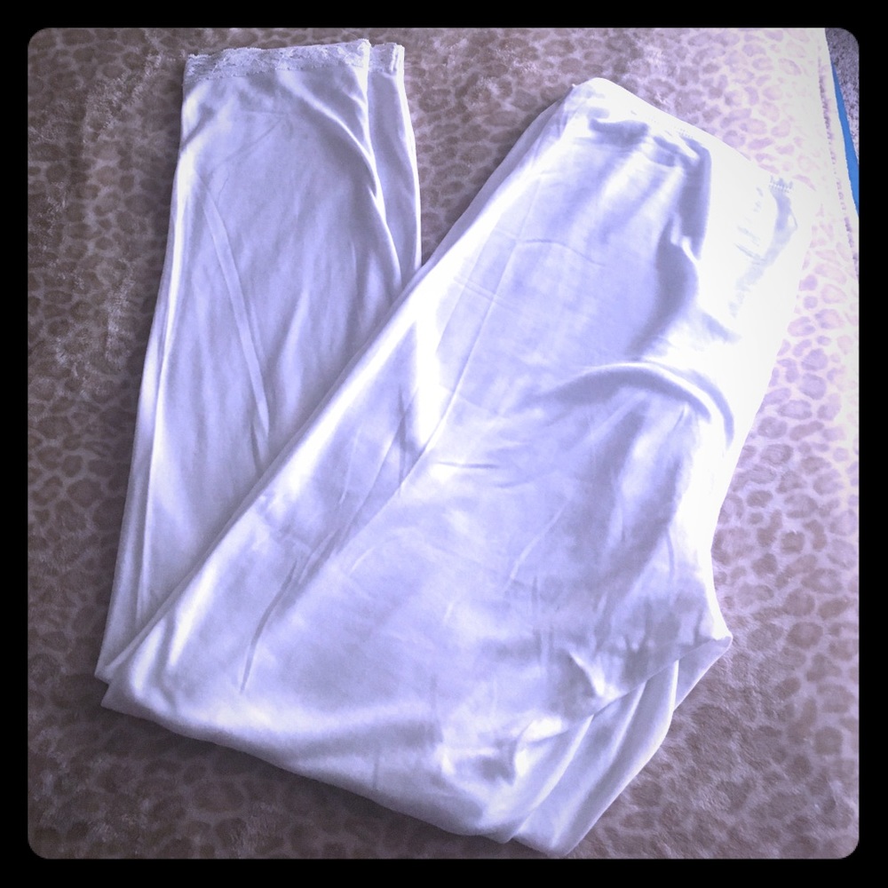 White Tights with Lace