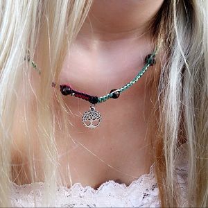 Life tree Rasta Hemp necklace