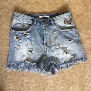 Zara Trafaluc Denim Shorts