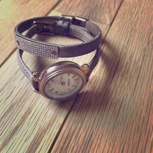 Fossil bracelet and watch