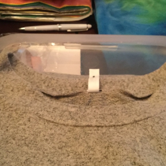 Plaid Elbow Patch Brushed Knit Tunic in "Sand" - Picture 2 of 3