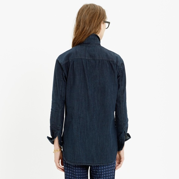 Madewell Denim Cargo Workshirt - Picture 2 of 8