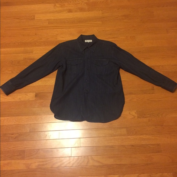 Madewell Denim Cargo Workshirt - Picture 3 of 8