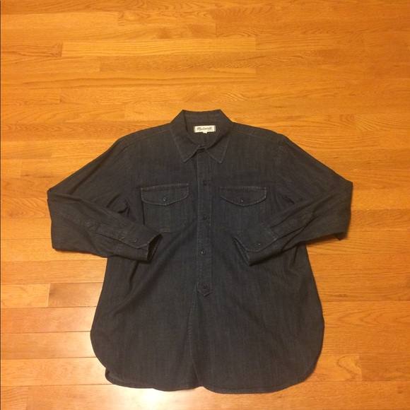 Madewell Denim Cargo Workshirt - Picture 6 of 8