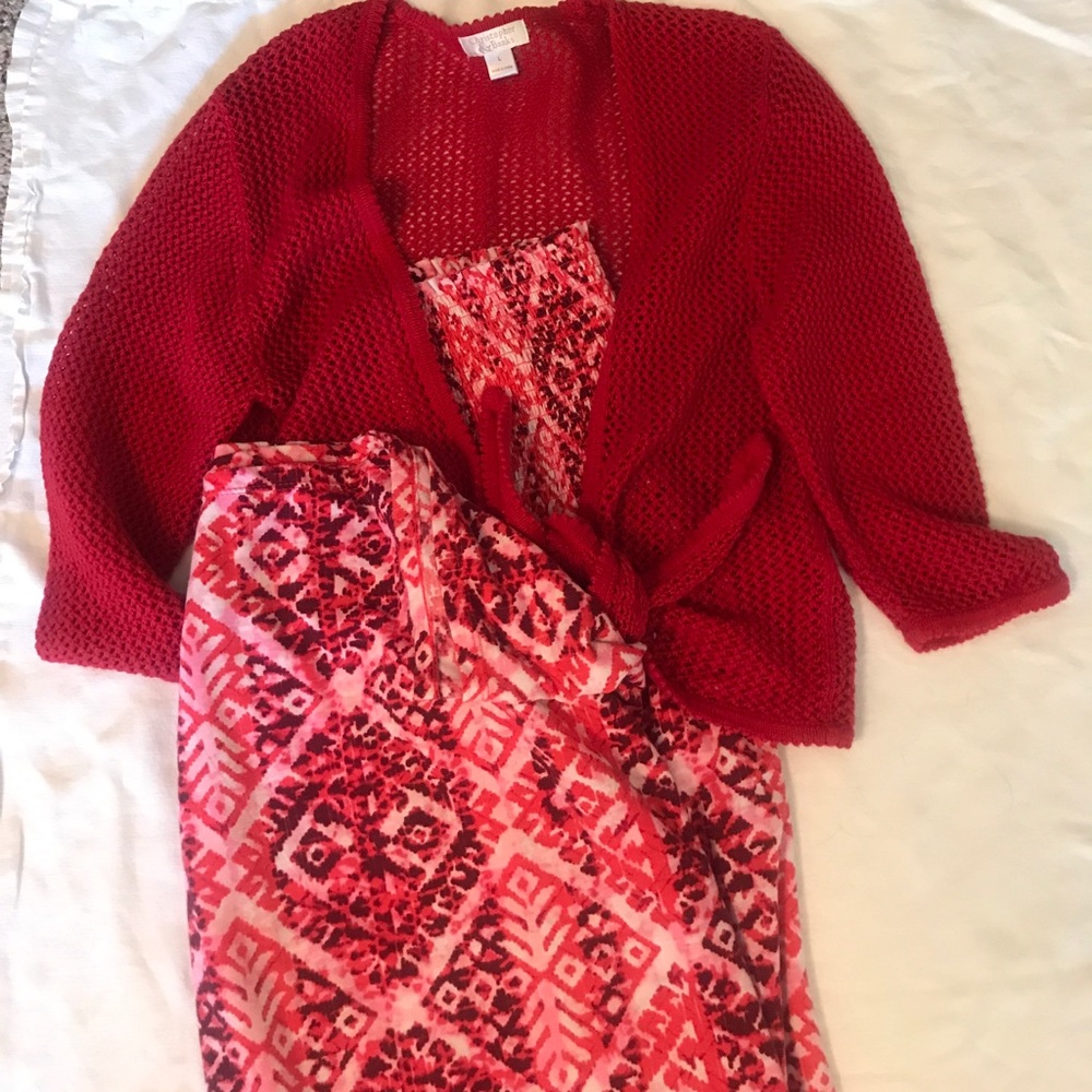3 sleeveless maxi dresses with sweater - Picture 4 of 5