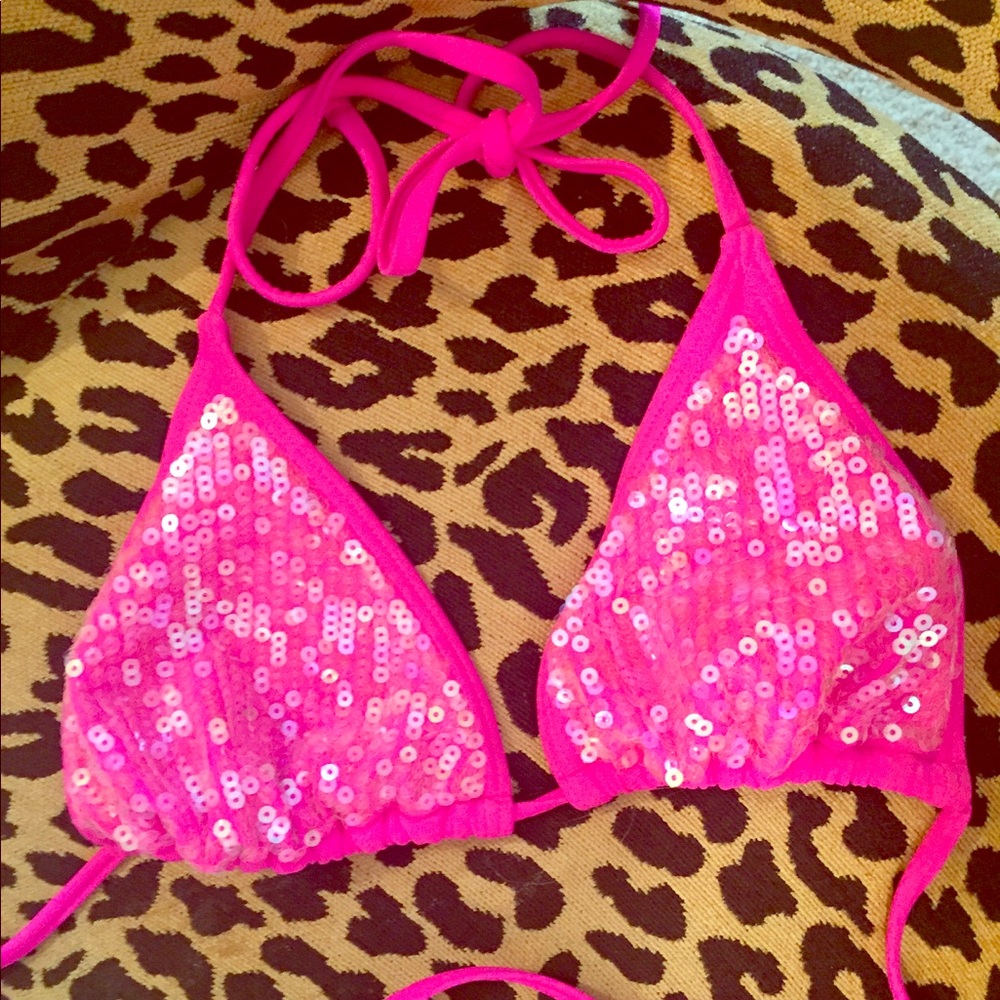 🍒Hot Pink Sequence Bikini 👙 S