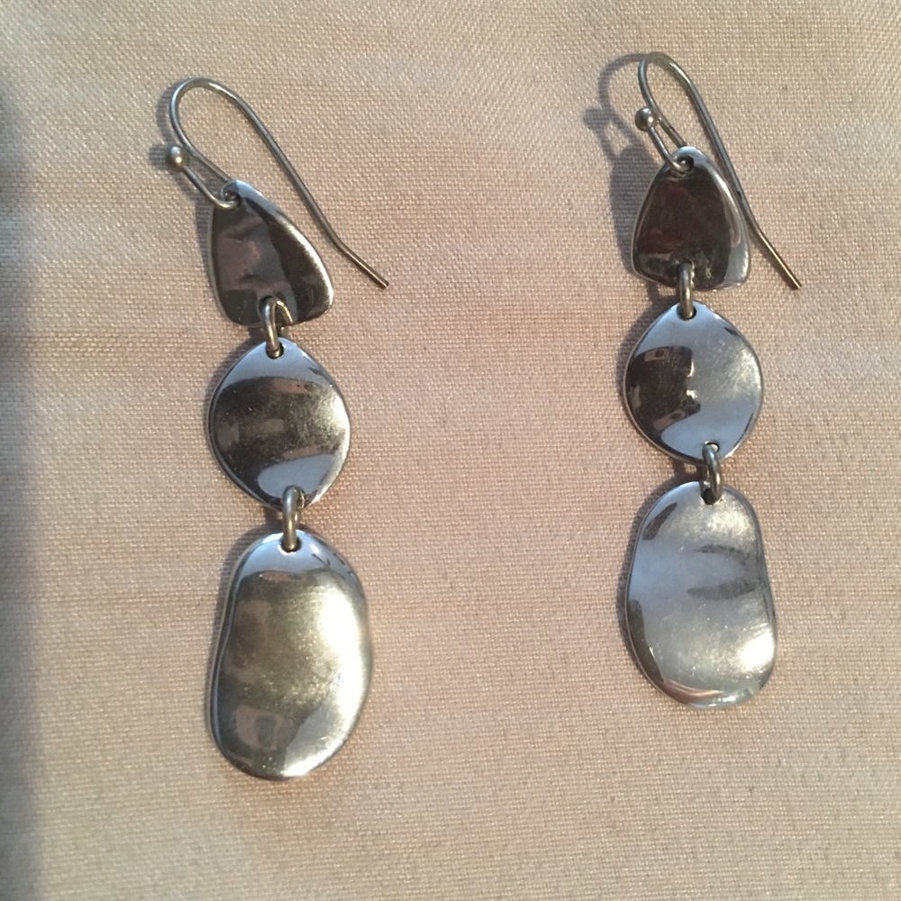 Lia Sophia silver earrings