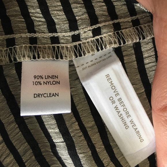 Loft Striped Linen Open-Front Blazer - Picture 4 of 6