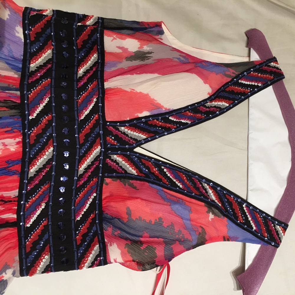 Bcbg dress- bead work front