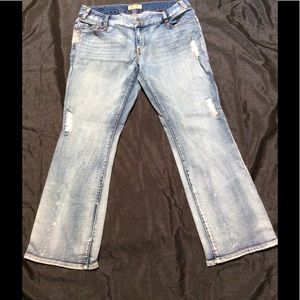 Seven7 luxe Sz. 18 jeans w/ Metallic distressing