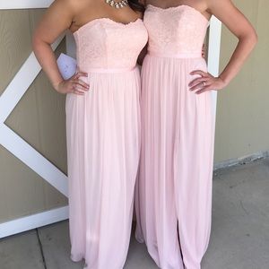David's Bridal Lace Bridesmaids Dress
