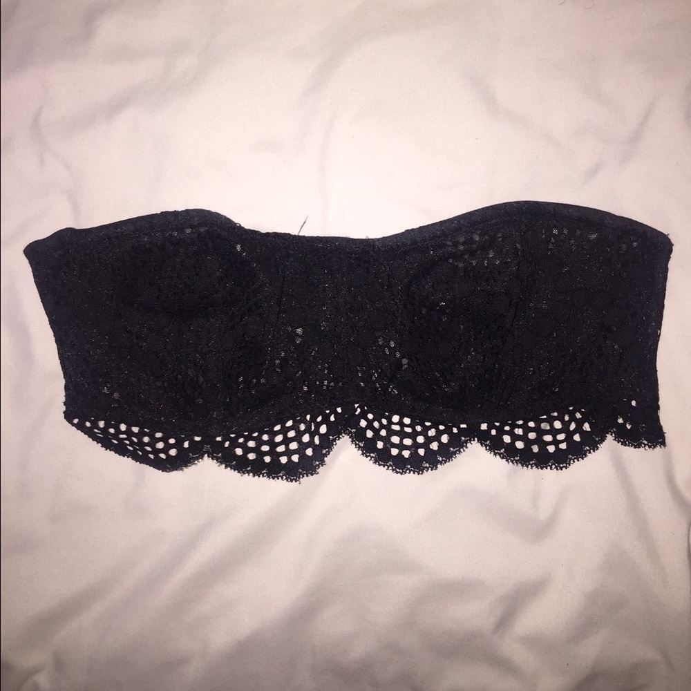 Victoria's Secret black structured bandeau