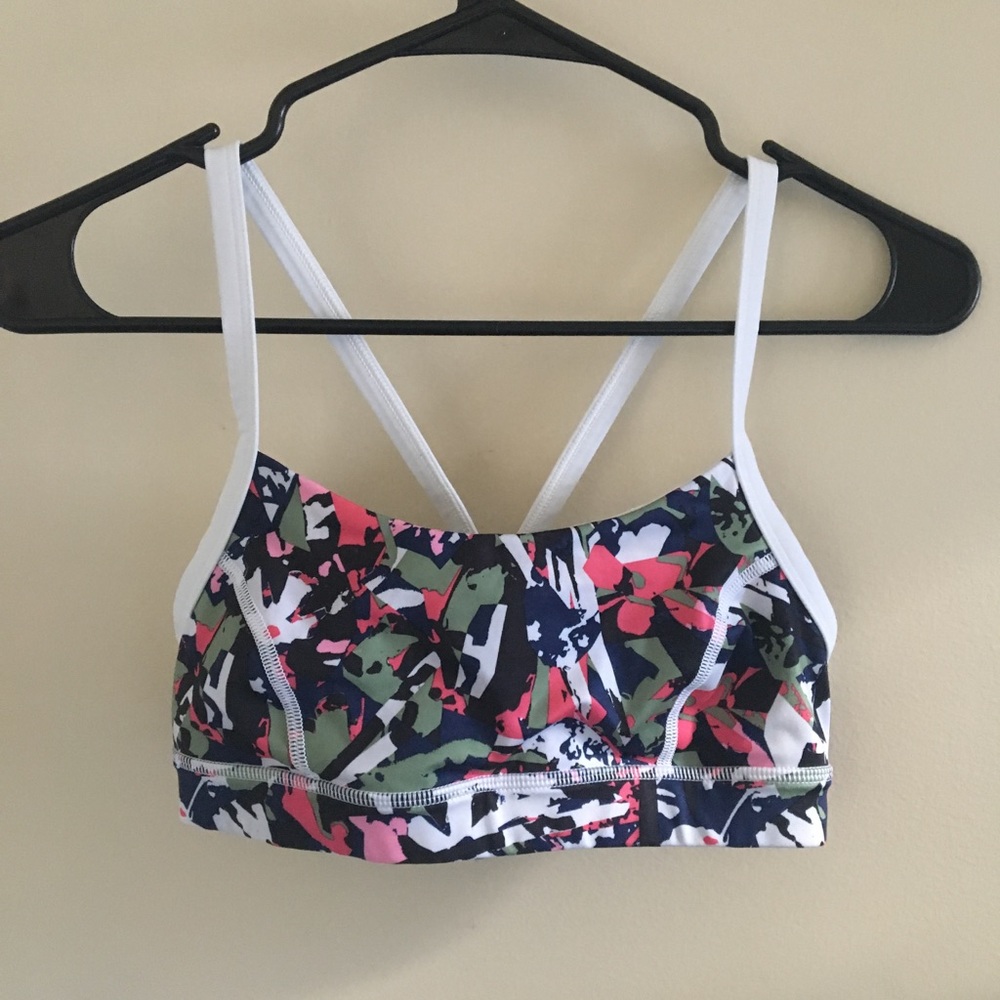 Lululemon multicolor floral Sports Bra size 6