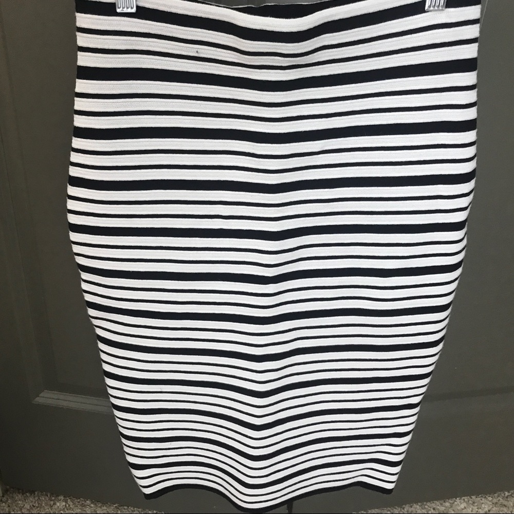 Ann Taylor Stitchy Striped Sweater Skirt- NWT