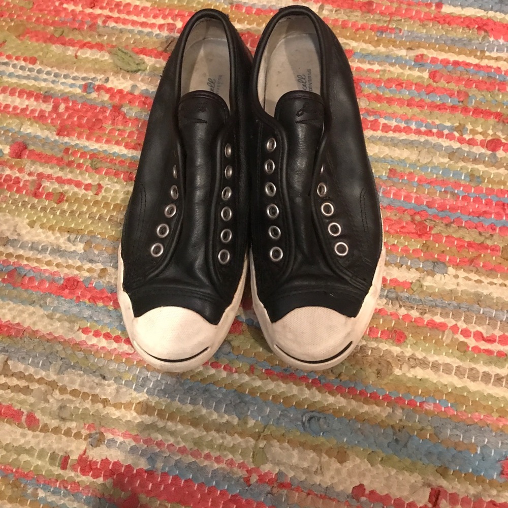 Jack Parcell by converse black slide sneakers