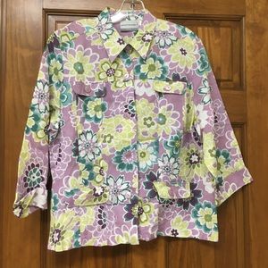 Alfred Dunner Floral Jacket
