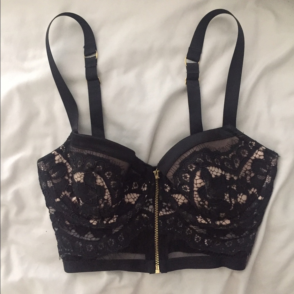 Victoria's Secret cropped bustier corset