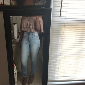 Fashion nova super high waisted jeans