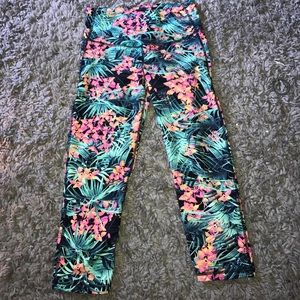 Tropical print workout crop leggings from Old Navy