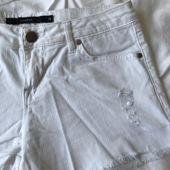 White Jean Shorts - Picture 4 of 6