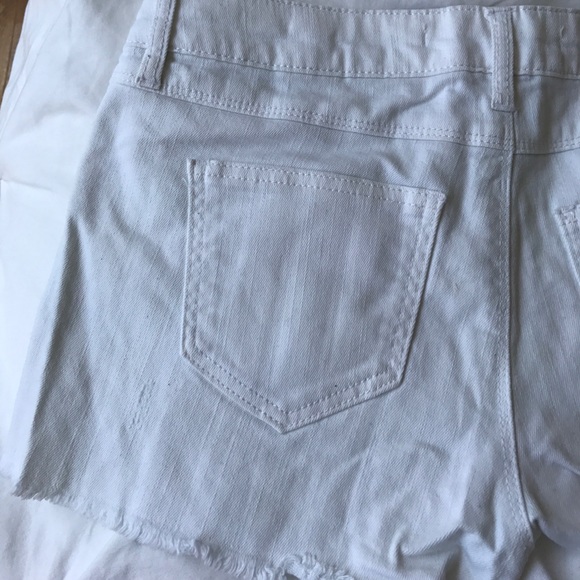 White Jean Shorts - Picture 6 of 6